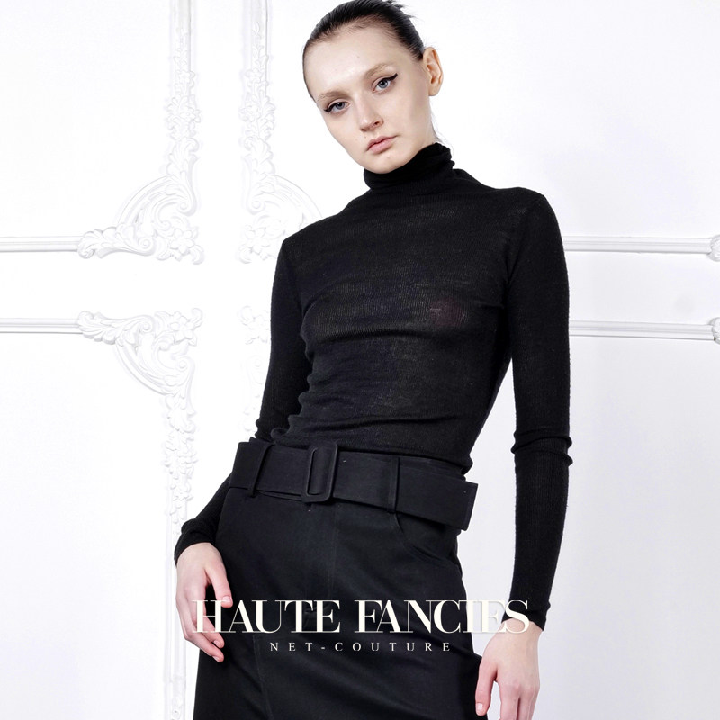 基础款 HAUTE FANCIES后构想｜25秋冬修身高弹高领长袖针织打底衫