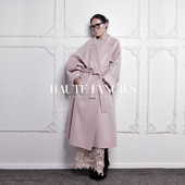 空气感羊绒大衣HAUTE FANCIES后构想｜粉色纯羊毛宽松蝙蝠袖 大衣