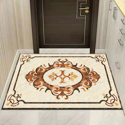 新中式地毯入户门地垫客厅进门走廊脚垫家用防滑可裁剪中国风门垫