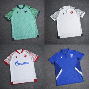 足球运动球衣上衣短袖 桑普多利亚贝尔格莱德红星欧塞尔男士 夏季