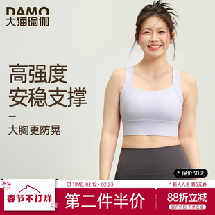 胖mm大码运动内衣女高强度防震防下垂瑜伽背心跑步文胸健身服春夏