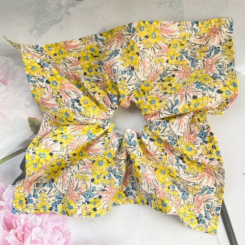 正品日本liberty tana Lawn进口布料碎花方巾发圈纯棉布料