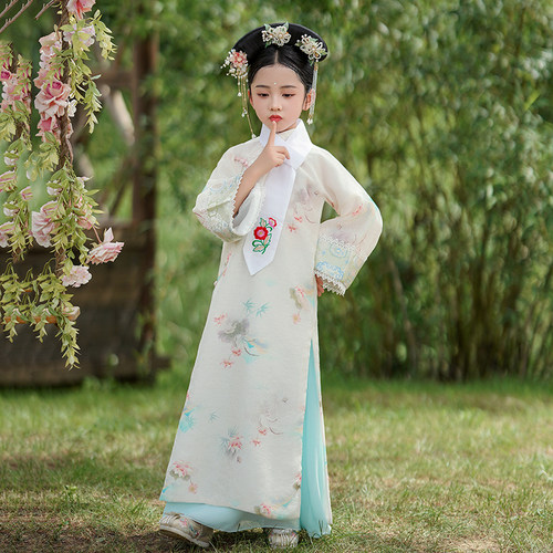 格格服女童古装清朝满族汉服
