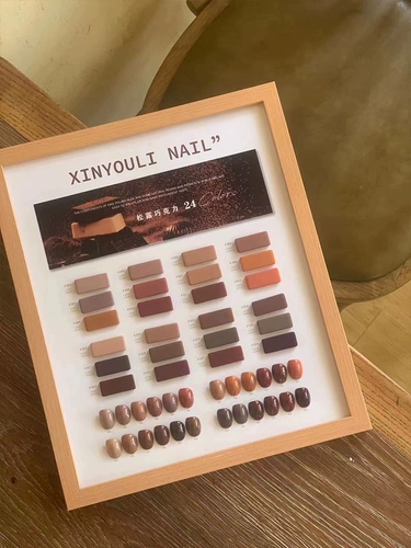 Трюфельный акриловый демисезонный белый лак для ногтей с розой в составе, 24 цветов, небольшой набор