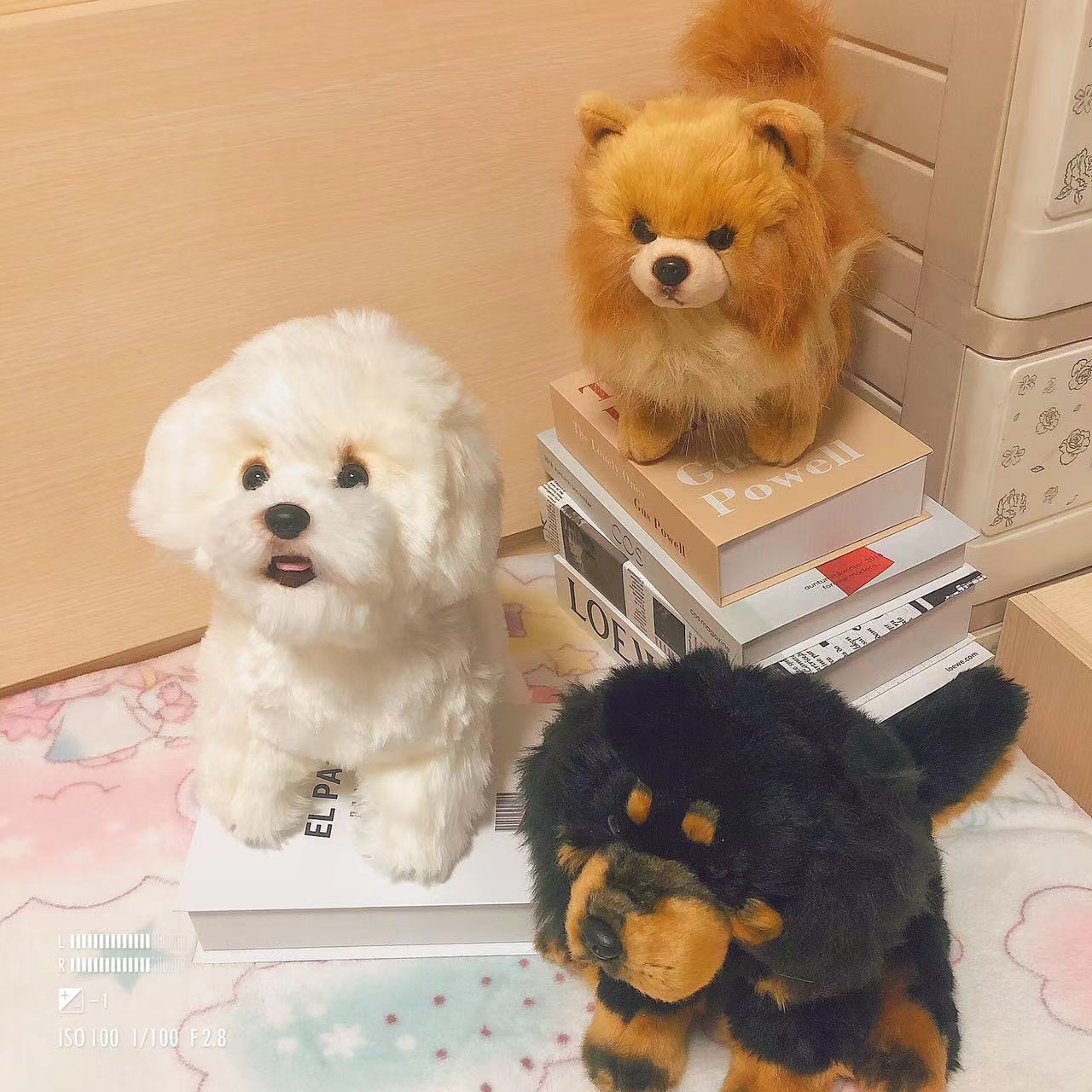 可爱仿真狗狗公仔比熊藏獒宠物狗玩偶毛绒玩具娃娃儿童男女友礼物
