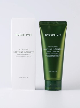 RYOKUYO丽奥酷雅鱼腥草舒缓净透洁面乳洗面奶泡沫150ml