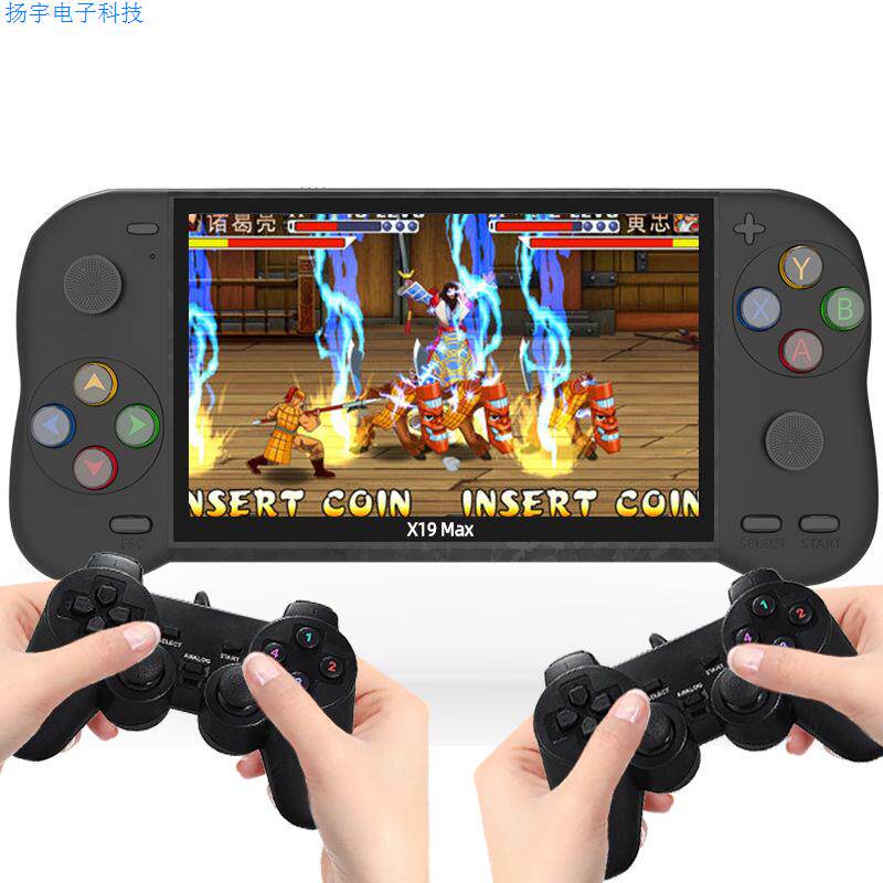 新品5.1寸掌上X19MAX游戏机双遥杆PSP掌机GBA街机FC拳霸sega 游戏