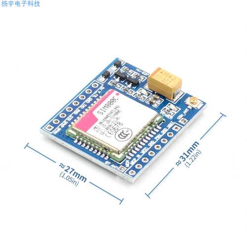 SIM800C GSM GPRS模块5V/3.3V TTL 适配STM32 C51程序与蓝牙 和TT