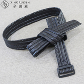 新款 羽绒服系带百搭女棉衣软布绑带简约蝴蝶结腰带女装 饰腰封加棉