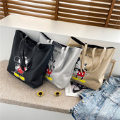 潮包2020新款 学院风卡通米奇单肩包大学生上课大容量女百搭学生包