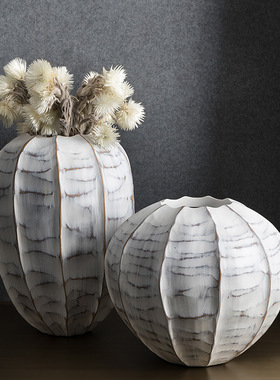 新中式风花瓶会所玄关软装饰品