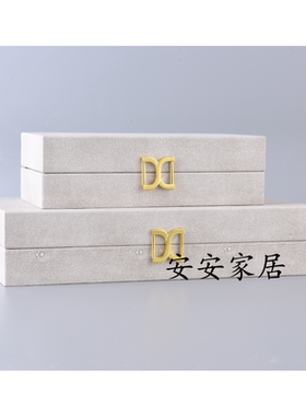 会所新古典风木质首饰盒工艺品