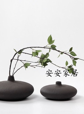 工艺新中式风瓷器黑色角几玄关柜
