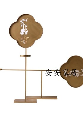 新中式风腊梅灯盏设计师装饰品