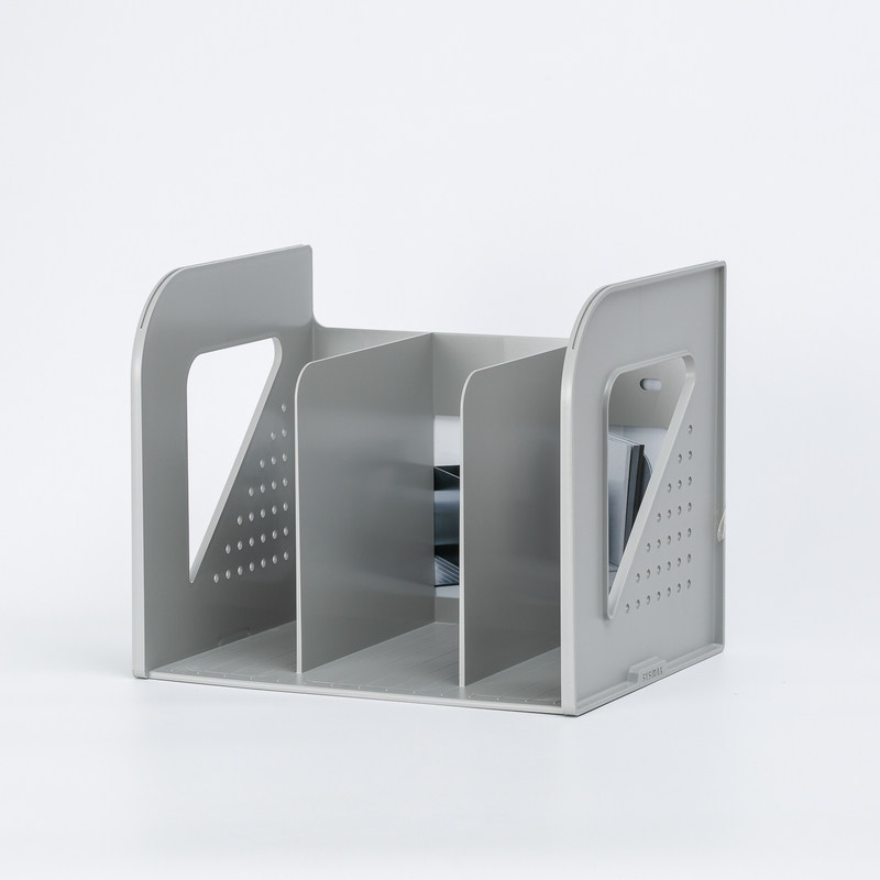 한국 SYSMAX 파일랙 폴더 수납박스 책상 잡화 수납 심플 3단 책꽂이 책장