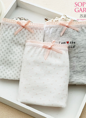 棉文化纯棉女内裤学生全棉少女低腰性感透气三角裤薄新疆棉20169