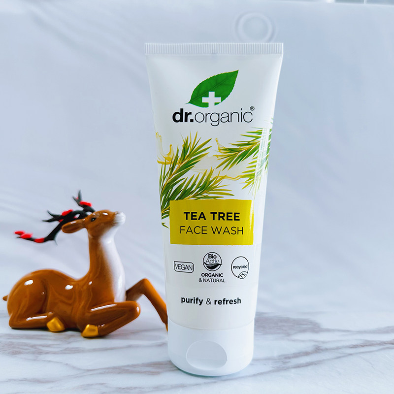 英国进口有机博士Dr.organic茶树洗面奶洁面啫喱控油保湿北京现货