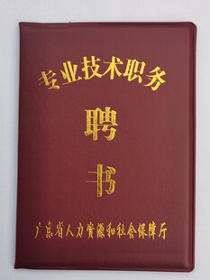广东专业技术职务聘书医生护士教师通用聘用评职称