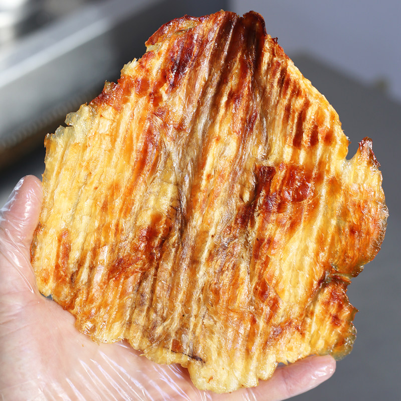 烤安康鱼鱼片干烤鱼片无淀粉添加孕妇吃的营养小零食现烤海鲜即食