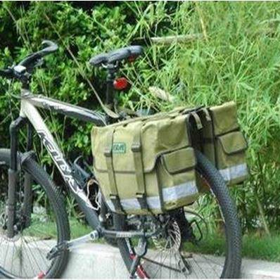 军色高大威驮包GDW驼包自行车驮包骑行装备后货架防雨帆布驮包