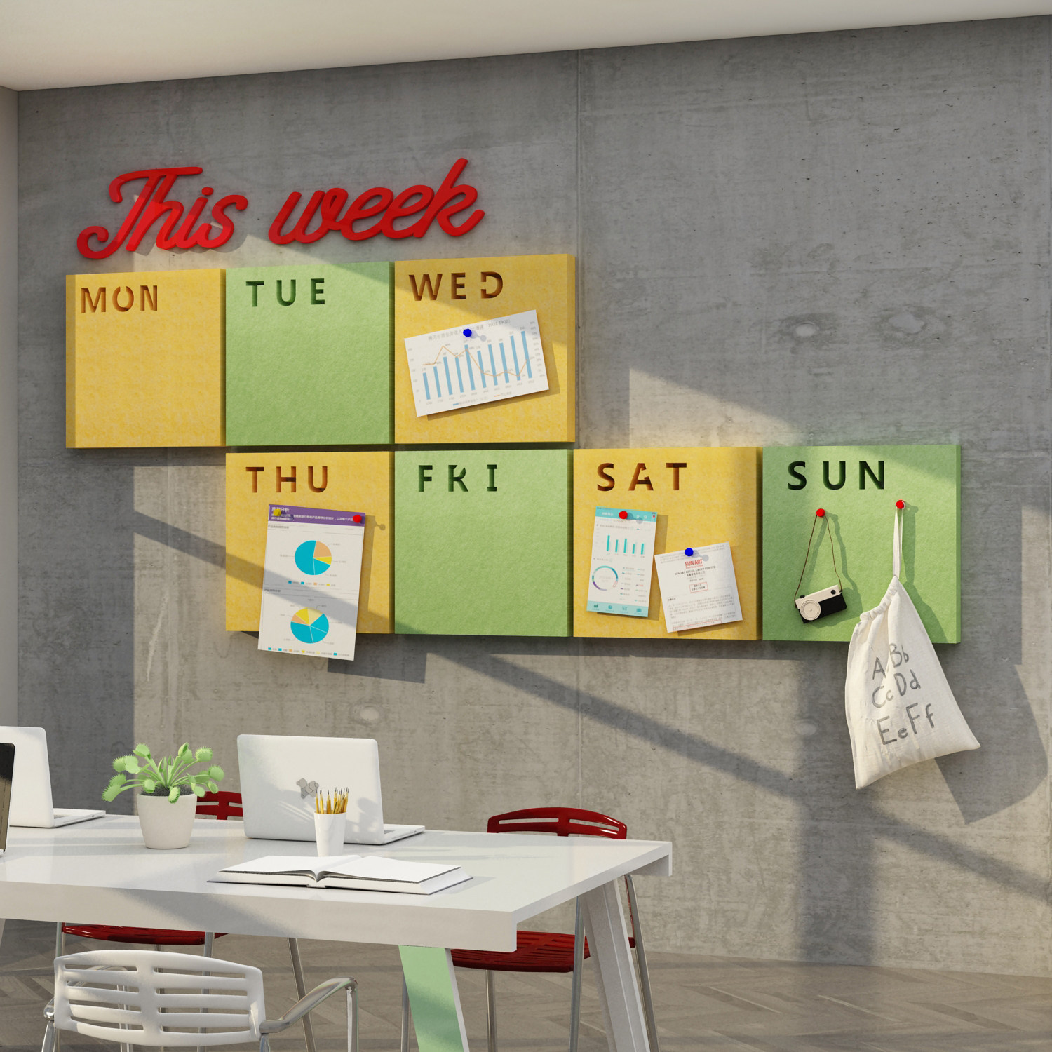 毛毡板办公室墙面氛围布置装饰公司企业文化员工风采展示公告示栏