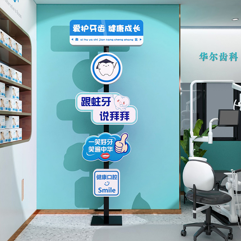 口腔诊所墙面装饰口腔宣传挂画