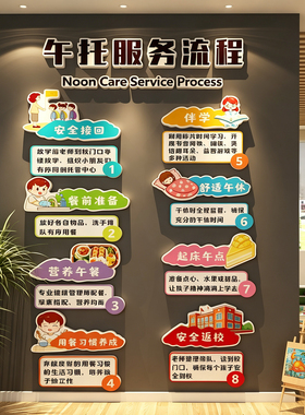 53665午晚托班幼儿园墙贴