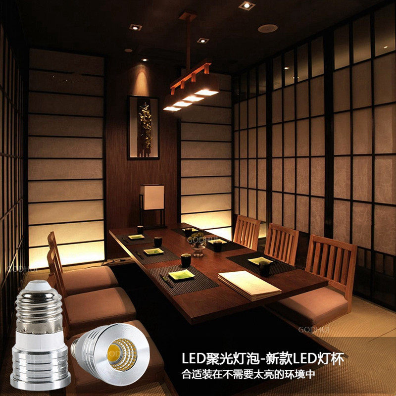 led聚光MR11射灯3WGU10GU5.3灯泡E14e27螺口直径33mm小灯杯