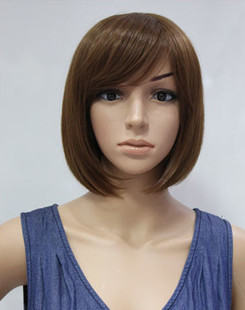 假发短发女款bobo蓬松实拍斜刘海爆款时尚自然萌可爱俏丽新娘拍照