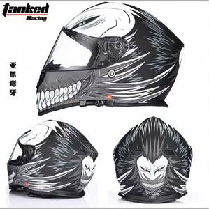 TankedRacing坦克头盔摩托车全盔男女四季款蓝牙双镜片经典款T127