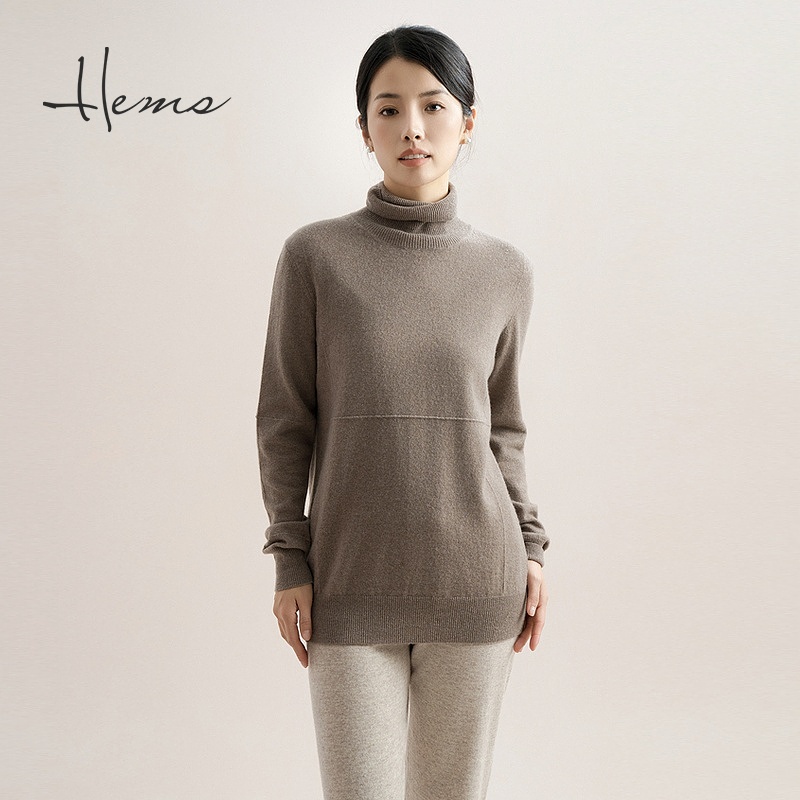 海尔曼斯长袖山羊绒羊绒衫