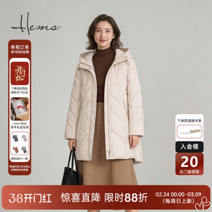 海尔曼斯25冬季新品通勤百搭衣橱泡芙蓬松轻量保暖羽绒服236G2B82