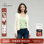 新疆长绒棉羊毛混纺轻盈柔软云感开衫 海尔曼斯26春季 新款 2603RA2E