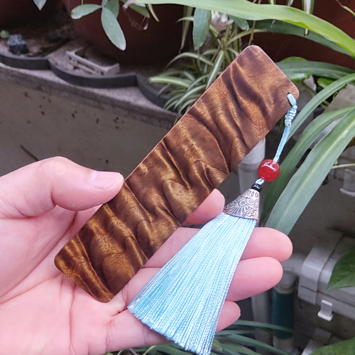 四川金丝楠木书签配礼盒印象之楠