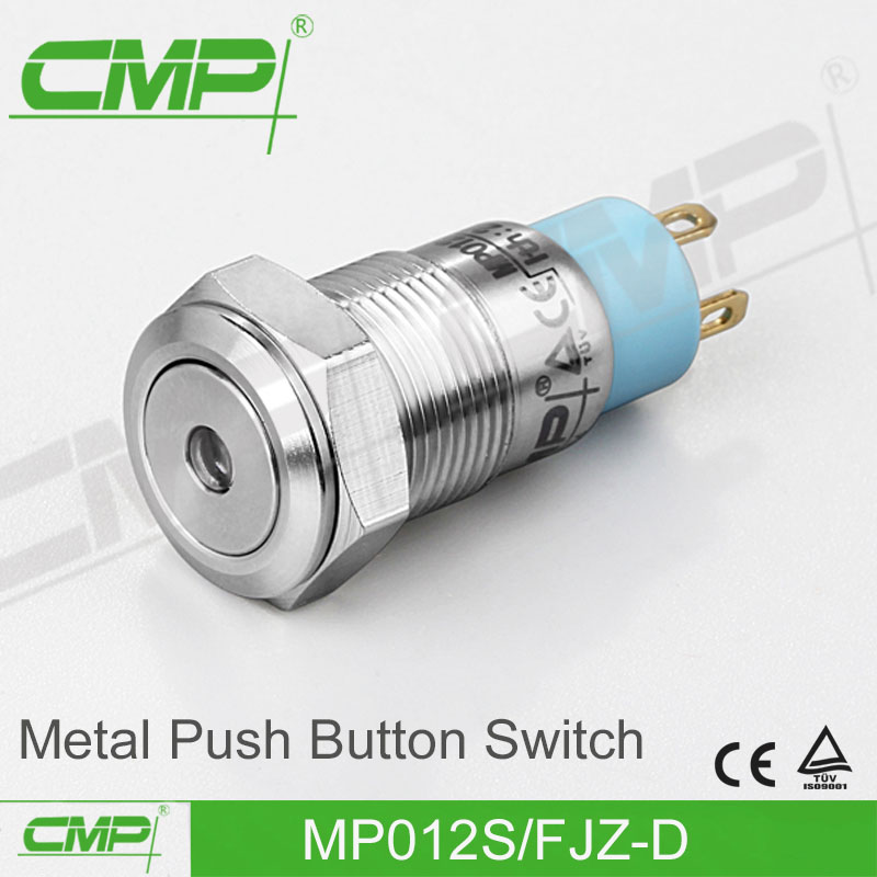防水按钮西普不锈钢12mm带灯