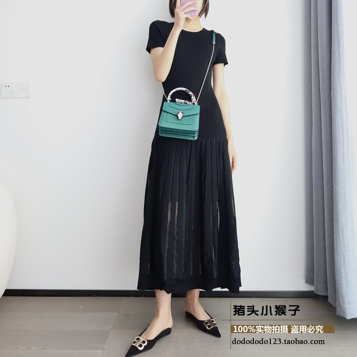 S早秋纯，鱼尾针织连衣裙。显身材，优雅长裙，贴身舒适