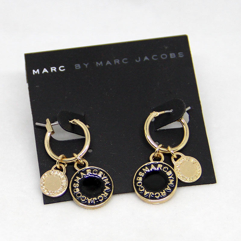 thumbnail for 39 carat European and American foreign trade MJ series jewelry temperament fashion super value new trend multi-color dripping oil earrings earrings