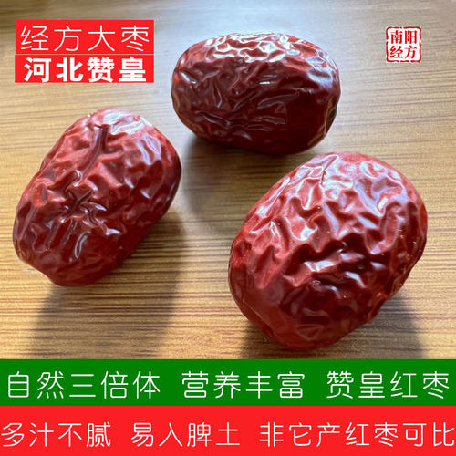 南阳经方 道地河北赞皇红枣 非其它省份可比 汁多肉厚 不腻 大枣