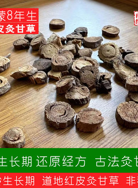 古法火炙 红皮炙甘草 8年天地灵气滋养而成 非蜜炙移苗栽培种植货