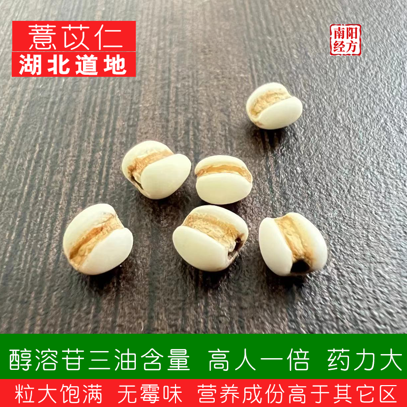 南阳经方 湖北薏苡仁 颗粒饱满 含量足 无霉味自然清香高品薏苡仁