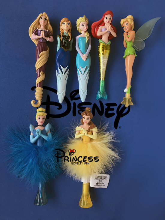 尾d长头发公主立体圆珠笔公仔