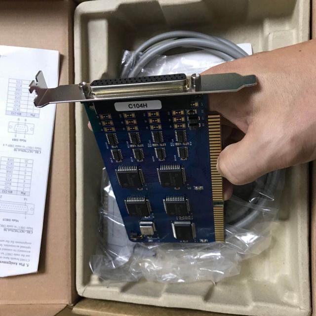 MOXA C104H ISA插槽 4口多串口卡 RS232串口卡 原装正品