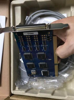 MOXA C104H ISA插槽 4口多串口卡 RS232串口卡 原装正品