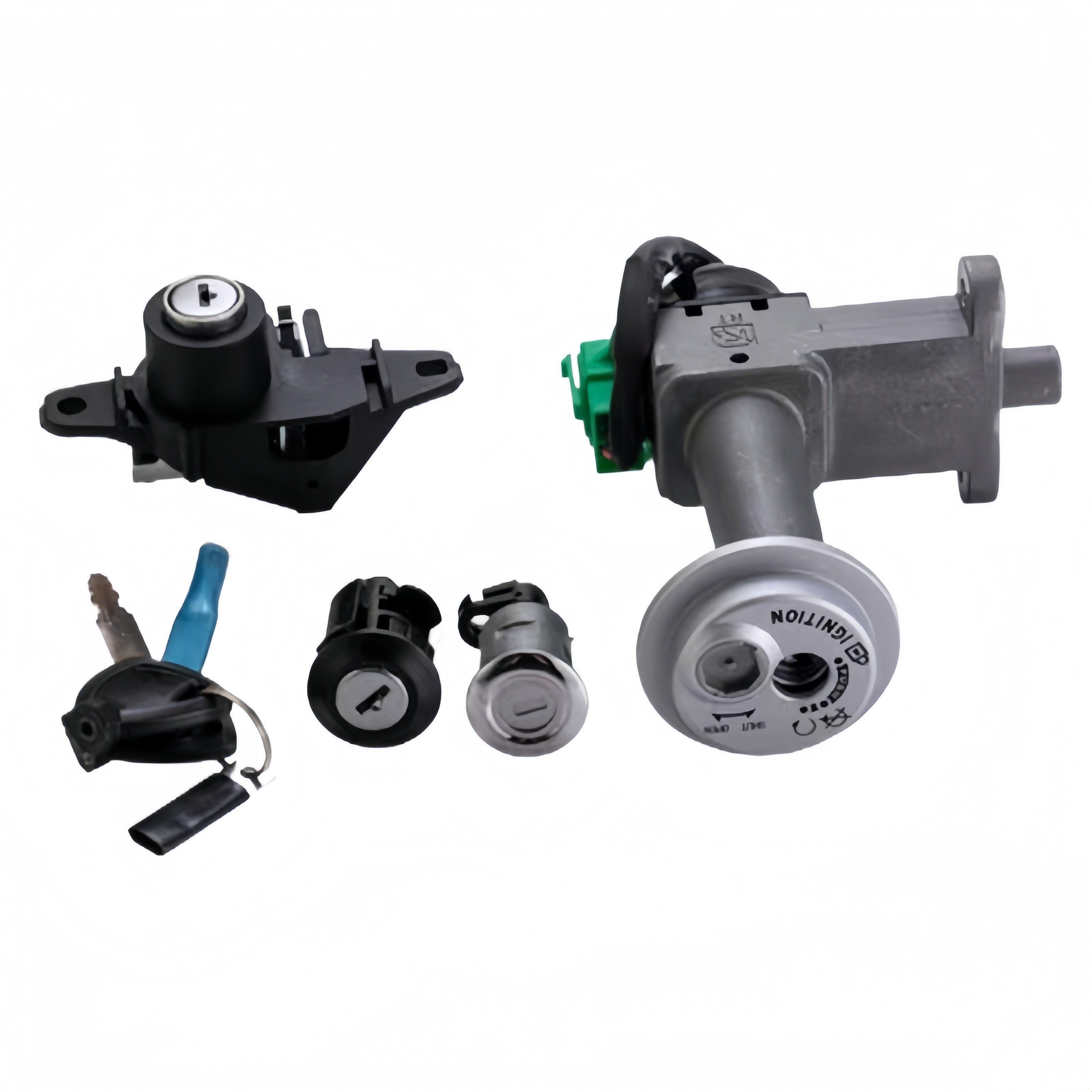 适用豪爵鹰钻E全车锁HJ125T-10K套锁主开关电门锁尾箱锁原厂开关