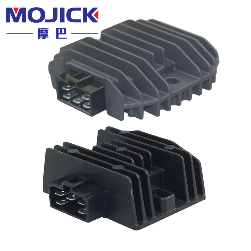 适用豪爵宇钻HJ125T-10A/10C/10F踏板车稳压整流器电压稳定器