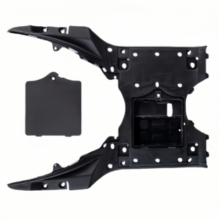 E踏板车原装 脚踏板电池盖搁脚踏板外壳 适用铃木红宝UM125T