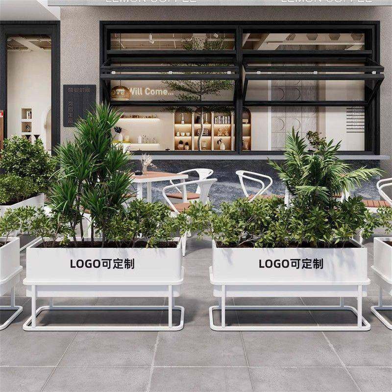 定制铁艺花箱围栏户外商业街市政府道路花坛庭院阳台花盆花槽隔断,商业/办公家具,花坛/花箱,淘宝优惠券,粉丝福利购,淘宝优惠卷