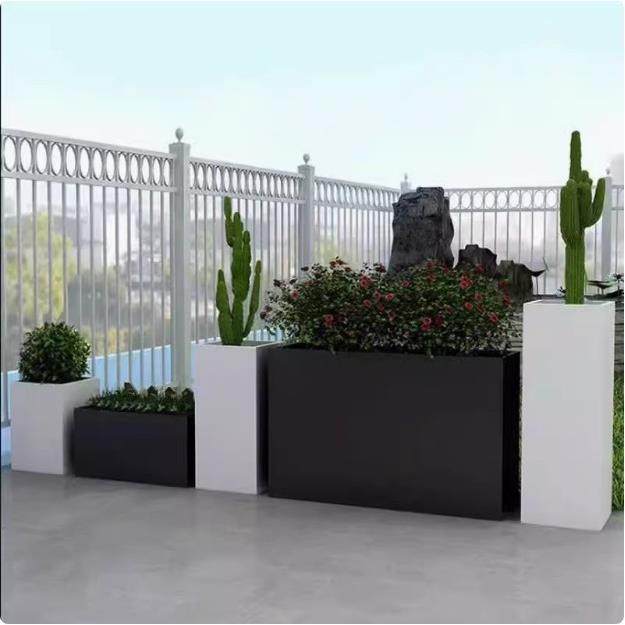 户外铁艺花箱组合长方形花架商业街不锈钢花坛售楼部落地隔断花槽,商业/办公家具,花坛/花箱,淘宝优惠券,粉丝福利购,淘宝优惠卷