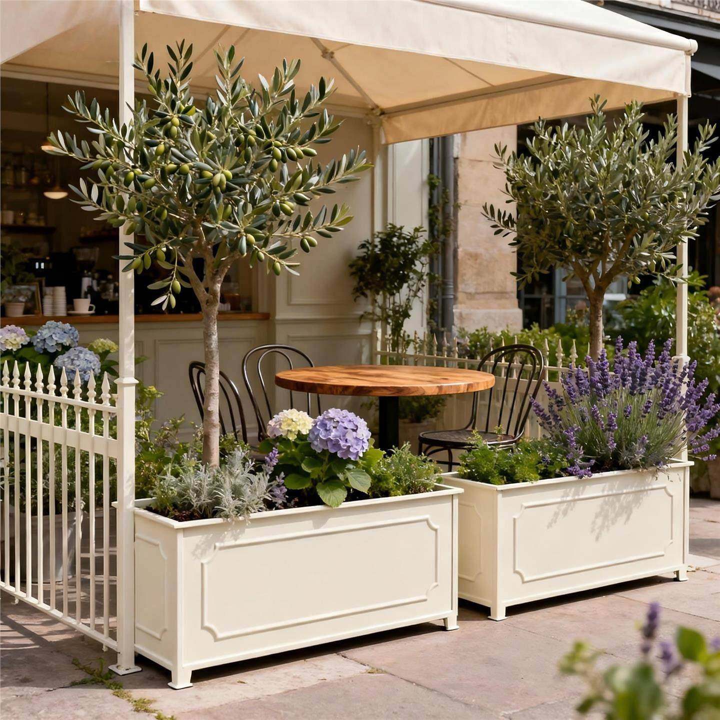 户外铁艺花箱组合欧式广场庭院商场造景定制款室外长方形市政花槽,商业/办公家具,花坛/花箱,淘宝优惠券,粉丝福利购,淘宝优惠卷