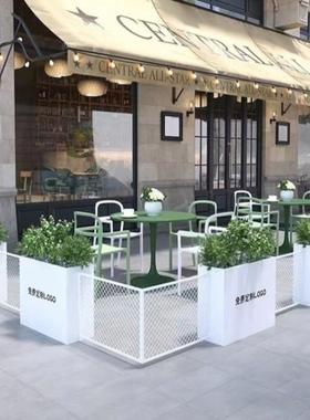 厂家直销镀锌钢防水防锈围栏花盆市政花箱不锈钢售楼部高温烤漆